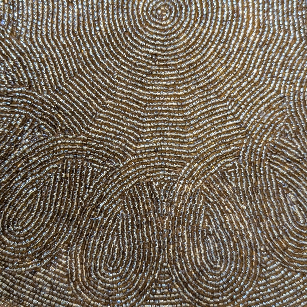 Gold Hand Beaded Placemats From Pier1